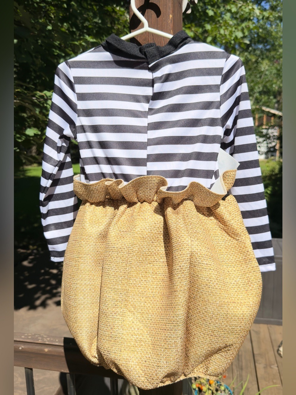 💰 Baby Bank Robber Money Bag Halloween Costume Black White | 6-9 Months - Picture 6 of 7